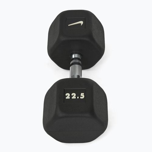 Гантель гумований Nike Strength Hex Dumbbell 22,5 kg black/white