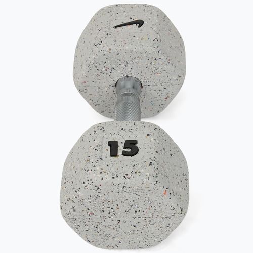 Гантель гумований Nike Strength Grind Hex Dumbbell 15 kg wolf grey