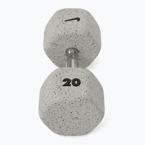 Гантель гумований Nike Strength Grind Hex Dumbbell 20 kg wolf grey
