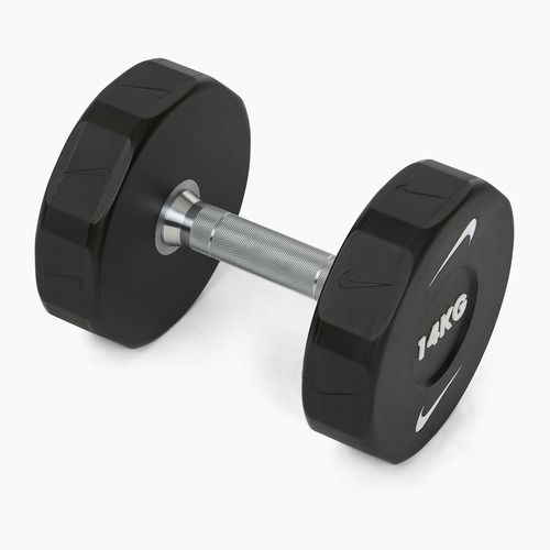 Хромована гантель Nike Strength Pro Urethane Dumbbell 14 kg black/white