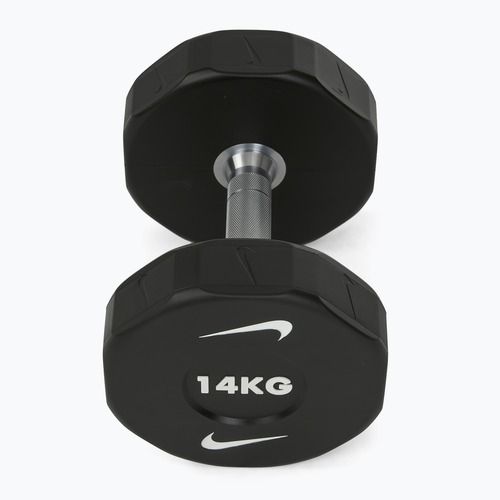 Хромована гантель Nike Strength Pro Urethane Dumbbell 14 kg black/white