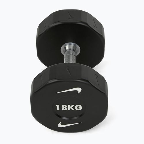 Хромована гантель Nike Strength Pro Urethane Dumbbell 18 kg black/white
