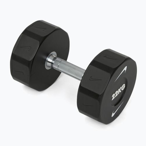 Хромована гантель Nike Strength Pro Urethane Dumbbell 22 kg black/white