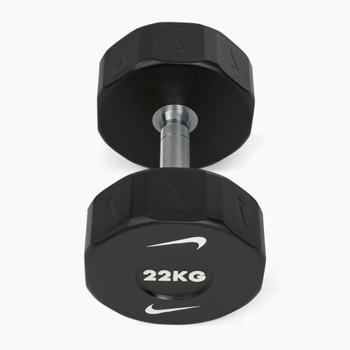 Хромована гантель Nike Strength Pro Urethane Dumbbell 22 kg black/white