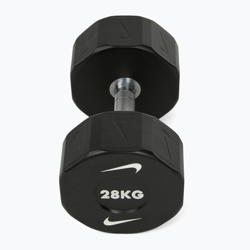 Хромована гантель Nike Strength Pro Urethane Dumbbell 28 kg black/white