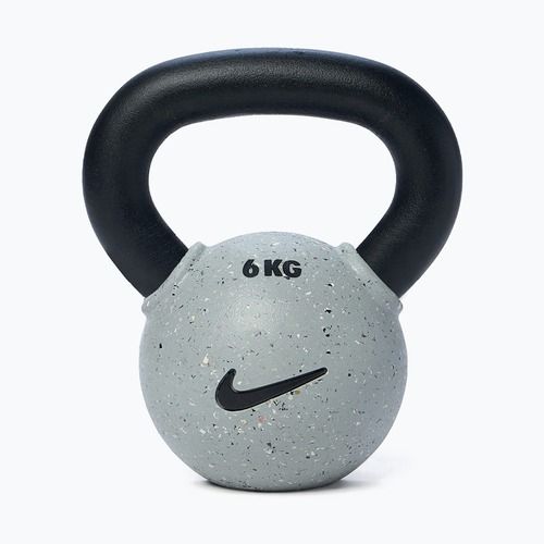 Гиря Nike Strength Rubber Coated 6 кг smoke grey