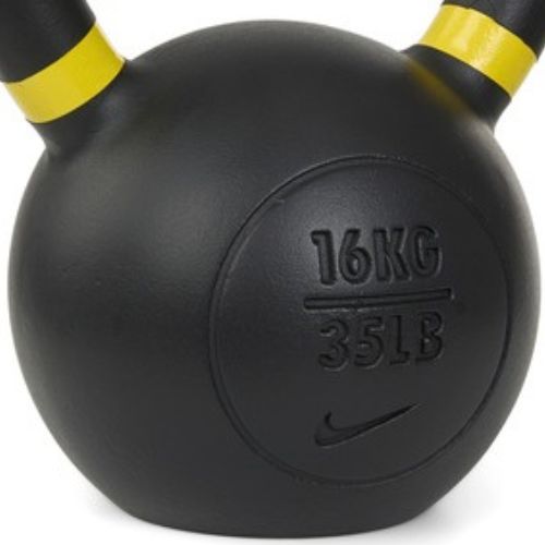 Kettlebell Nike Strength Cast Iron 20 кг чорний/сірий