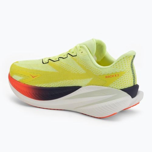Кросівки для бігу чоловічі Hoka Mach X 3 Wide neon yuzu/squid ink