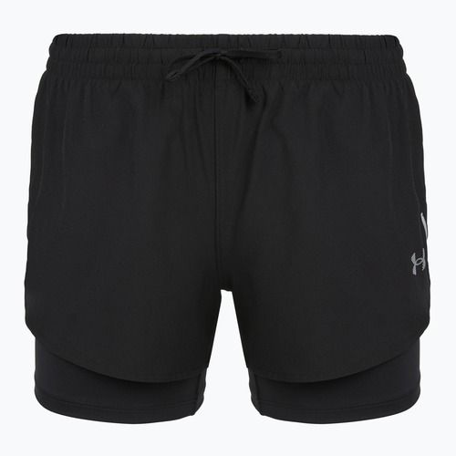Шорти для бігу жіночі Under Armour Velociti Pro 4" 2N1 ultimate black/ultimate black/ultimate black
