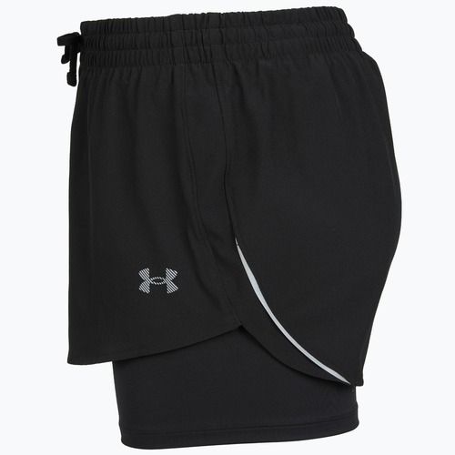 Шорти для бігу жіночі Under Armour Velociti Pro 4" 2N1 ultimate black/ultimate black/ultimate black
