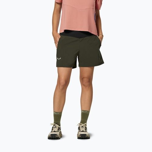 Шорти трекінгові жіночі Salewa Pedroc DST Light dark olive