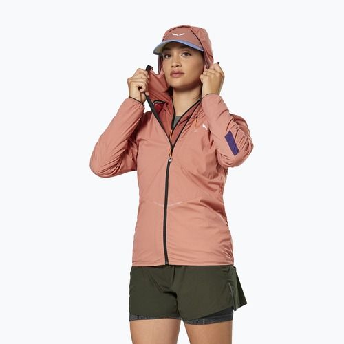 Куртка вітрозахисна жіноча Salewa Pedroc Wind HD Light desert pink