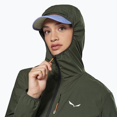 Куртка вітрозахисна жіноча Salewa Pedroc Wind HD Light dark olive