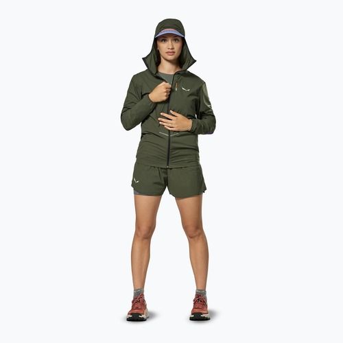 Куртка вітрозахисна жіноча Salewa Pedroc Wind HD Light dark olive