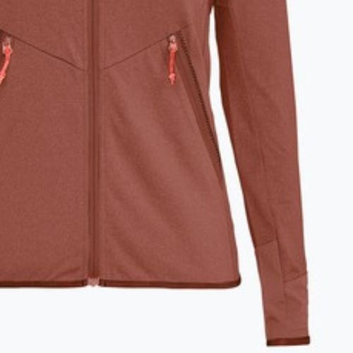 Кофта трекінгова жіноча Salewa Agner Hybrid PL/DST FZ Hoody etruscan red melange