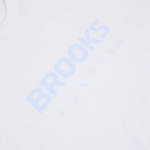 Футболка для бігу жіноча Brooks Graphic white/halogen blue