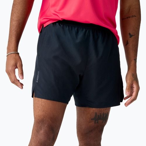 Шорти для бігу чоловічі Brooks Dash 2in1 black