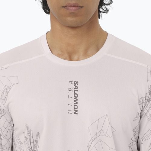 Футболка для бігу чоловіча Salomon S/Lab Ultra Tee Aop lilac ash