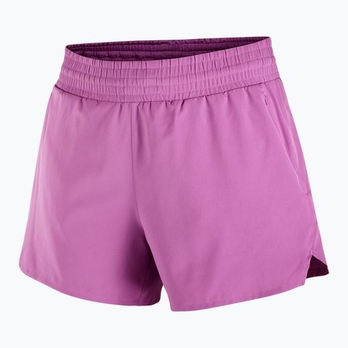 Шорти для бігу жіночі Salomon Shakeout Core 2IN1 4" iris orchid