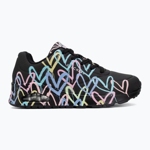 Кросівки жіночі SKECHERS JGoldcrown Uno Spread The Love black