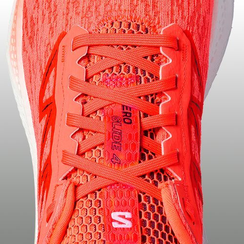 Кросівки для бігу чоловічі Salomon Aero Glide 4 neon flame/white/persia