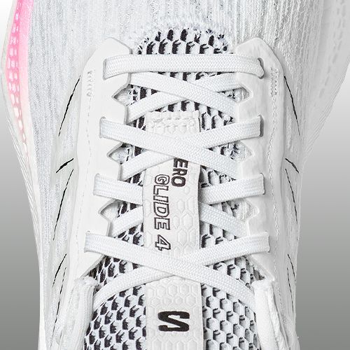 Кросівки для бігу чоловічі Salomon Aero Glide 4 white/white/black