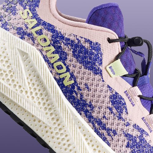 Кросівки для бігу жіночі Salomon Aero Glide 4 GRVL shadow gray/deep blue/butterfly