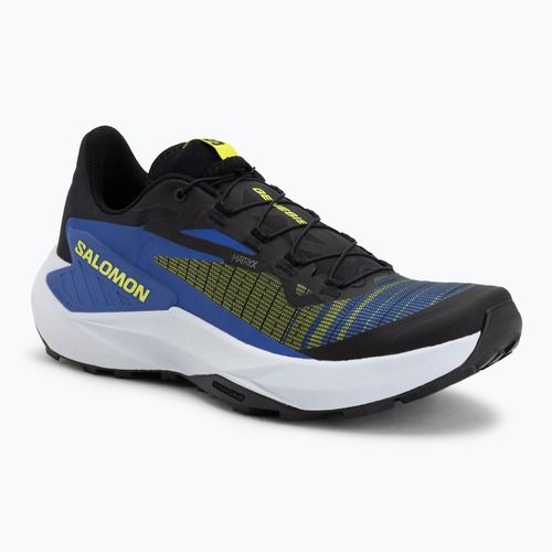 Кросівки для бігу чоловічі Salomon Genesis black/acid lime/bluing