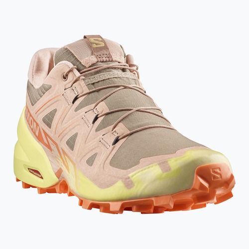 Кросівки для бігу жіночі Salomon Speedcross 6 burro/sunny lime/almond cream