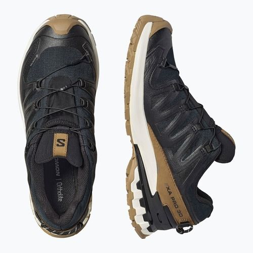 Кросівки для бігу жіночі alomon XA PRO 3D V9 GTX Lifelong black/coyote brown/vanilla ice