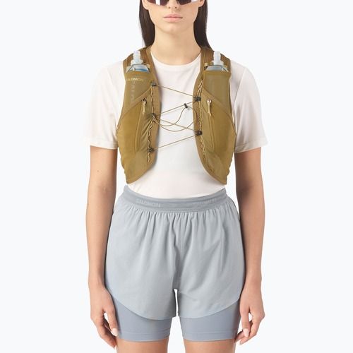 Жилет для бігу Salomon Active Skin 12 Set brilliant olive/willow