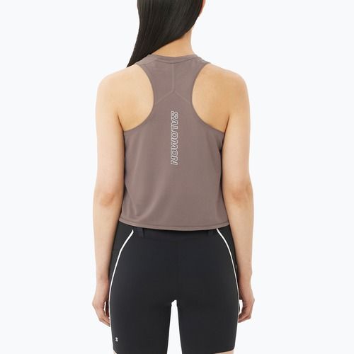 Футболка для бігу жіноча Salomon Sense Aero Short Tank iron