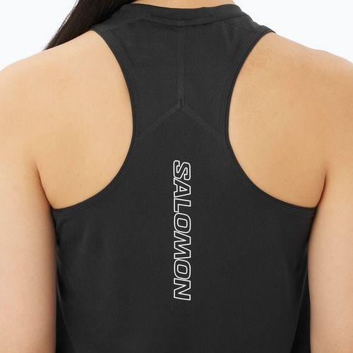Футболка для бігу жіноча Salomon Sense Aero Short Tank deep black