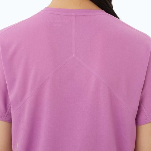 Футболка для бігу жіноча Salomon Sense Aero SS Tee GFX iris orchid/acid lime