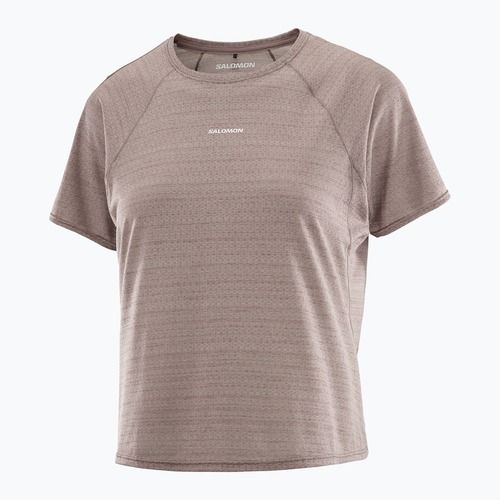 Футболка для бігу жіноча Salomon Shakeout Air Cropp iron
