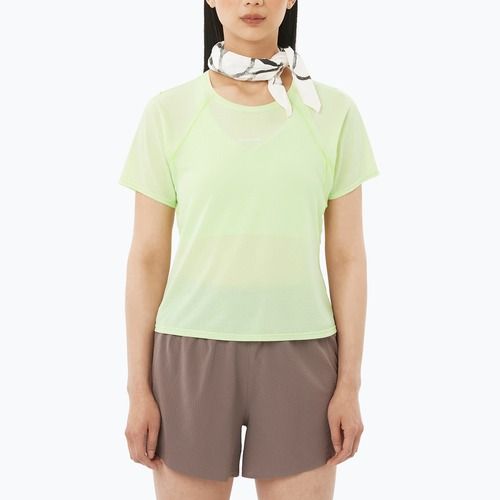 Футболка для бігу жіноча Salomon Shakeout Air Cropp butterfly