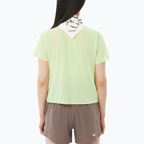 Футболка для бігу жіноча Salomon Shakeout Air Cropp butterfly