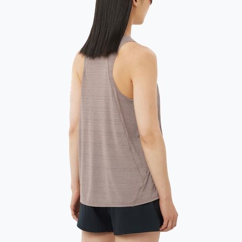 Футболка для бігу жіноча Salomon SHAKEout Air Tank iron