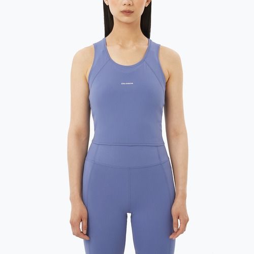 Футболка для бігу жіноча Salomon SHAKEout Bliss Tanklette marlin