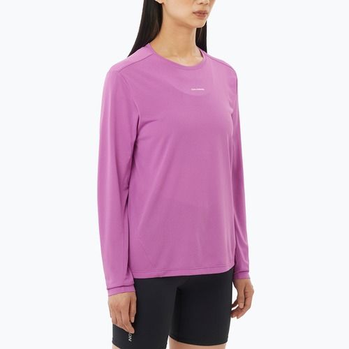 Лонгслів для бігу жіночий Salomon Shakeout Core iris orchid