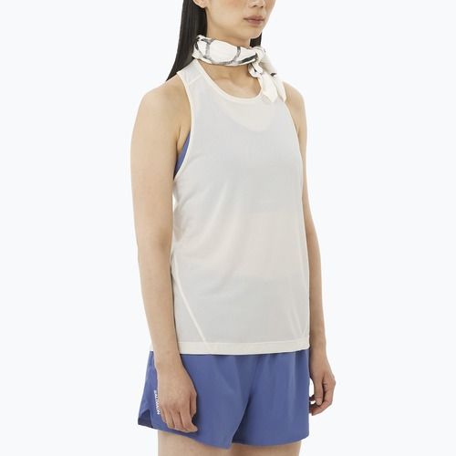 Футболка для бігу жіноча Salomon Shakeout Core Tank whisper white