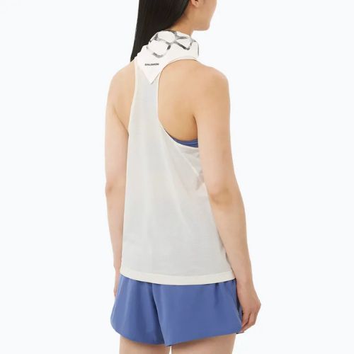 Футболка для бігу жіноча Salomon Shakeout Core Tank whisper white