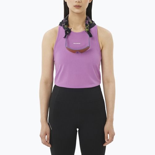 Футболка для бігу жіноча Salomon Shakeout Core Tank iris orchid