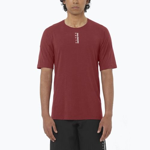 Футболка для бігу чоловіча Salomon Ultra Tee syrah