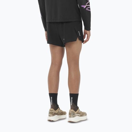 Шорти для бігу чоловічі Salomon Aero SPLT 3" deep black