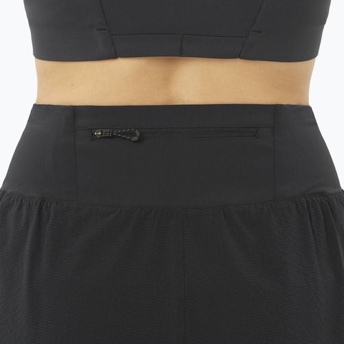 Шорти для бігу жіночі Salomon Sense Aero Stow 4" deep black