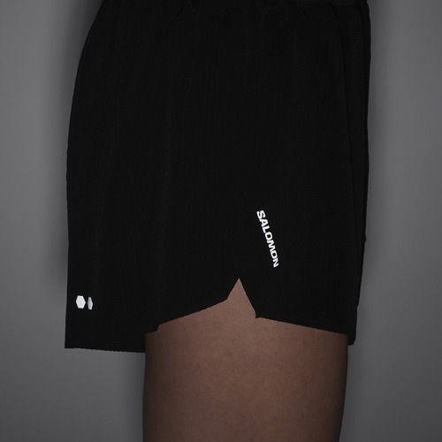 Шорти для бігу жіночі Salomon Sense Aero Stow 4" deep black
