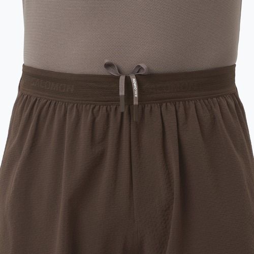 Шорти для бігу чоловічі Salomon Sense Aero Stow 5" coffee bean