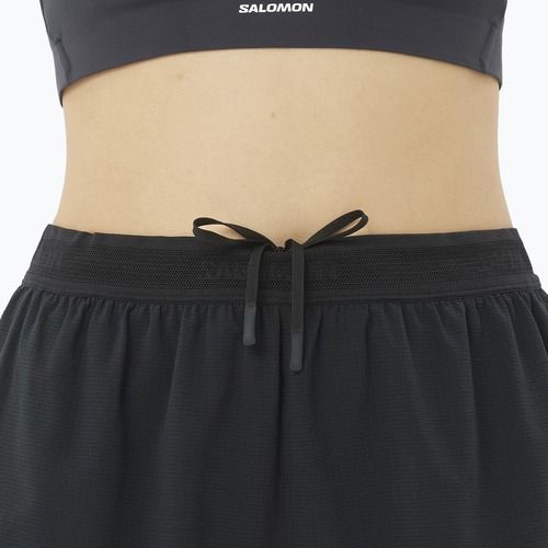 Шорти для бігу жіночі Salomon Sense SPLT 3" deep black