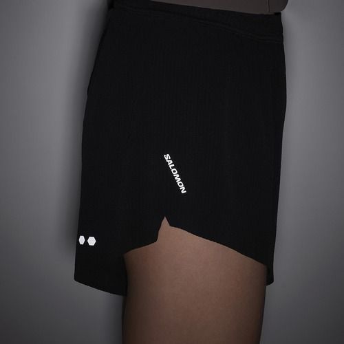 Шорти для бігу жіночі Salomon Sense SPLT 3" deep black
